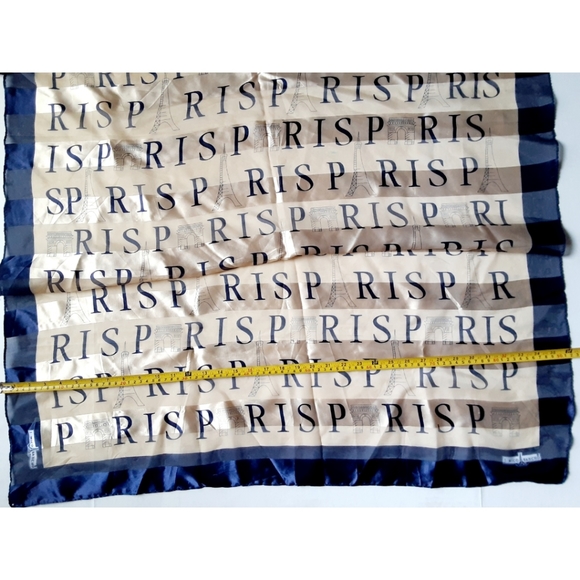 J. Mico Sancho Eiffel Tower "R I S P" Square Scarf - Picture 11 of 15